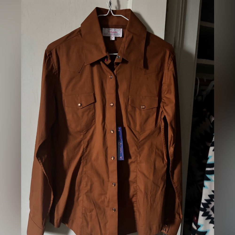 Brown Pearlsnap Shirt